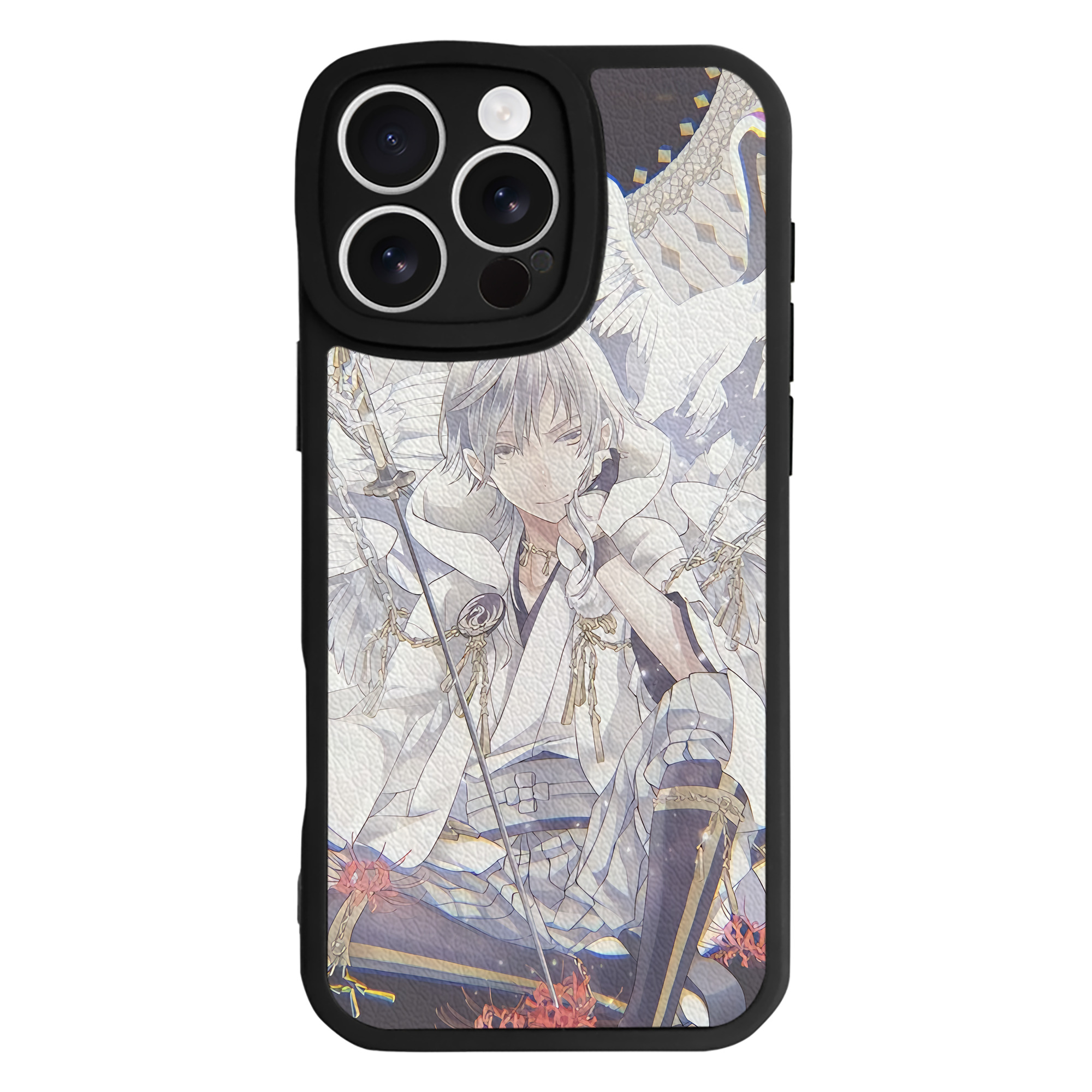 （画像用） 刀剣乱舞 Touken Ranbu 【iPhone 16シリーズ対応】シリコンスマホケース（レザー調） 材質：シリコン